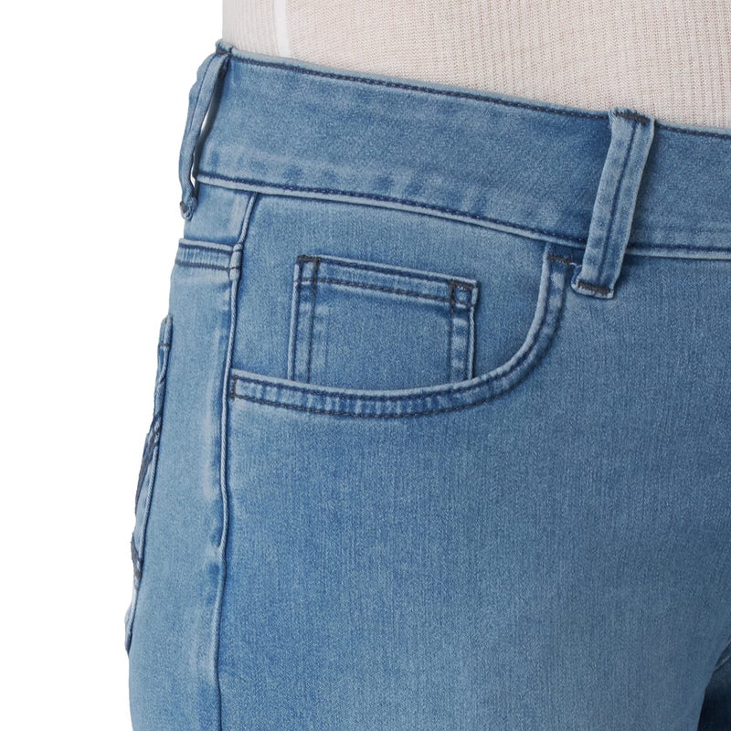 Riders by Lee Indigo Women's Ultra Soft Denim Capri, Sky, 6 - Image 2